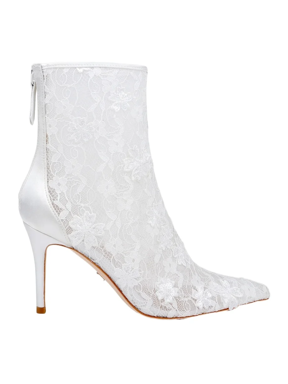 BADGLEY MISCHKA Women's Raya 85MM Lace Ankle Boots