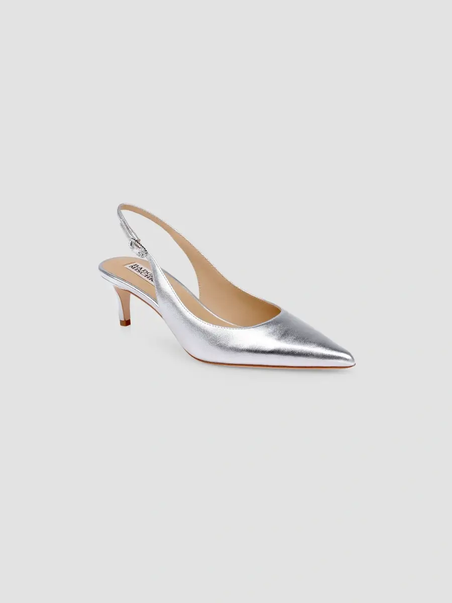 BADGLEY MISCHKA Women's Ruthie II 55MM Patent Leather Slingback Pumps | Thumbnail 2 BADGLEY MISCHKA Women's Ruthie II 55MM Patent Leather Slingback Pumps | Thumbnail 2