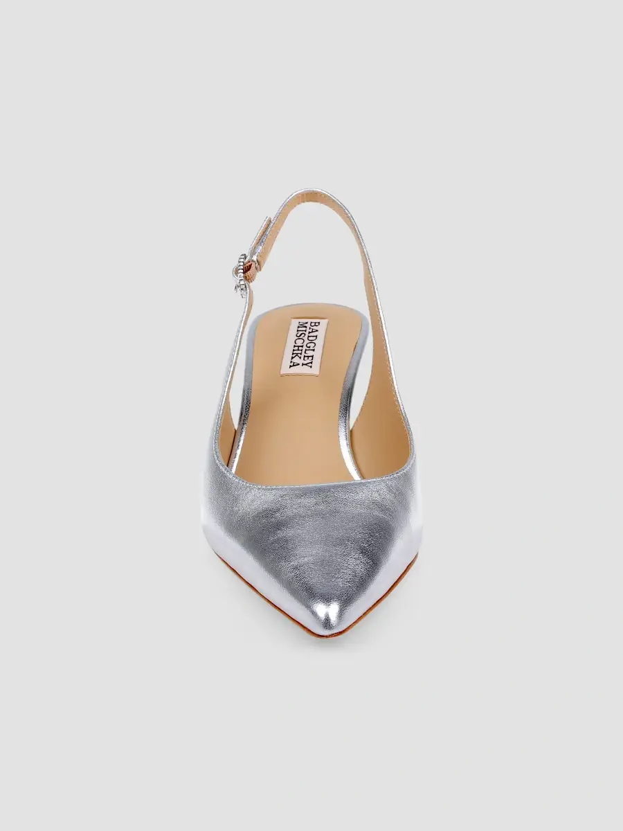 BADGLEY MISCHKA Women's Ruthie II 55MM Patent Leather Slingback Pumps | Thumbnail 4 BADGLEY MISCHKA Women's Ruthie II 55MM Patent Leather Slingback Pumps | Thumbnail 4