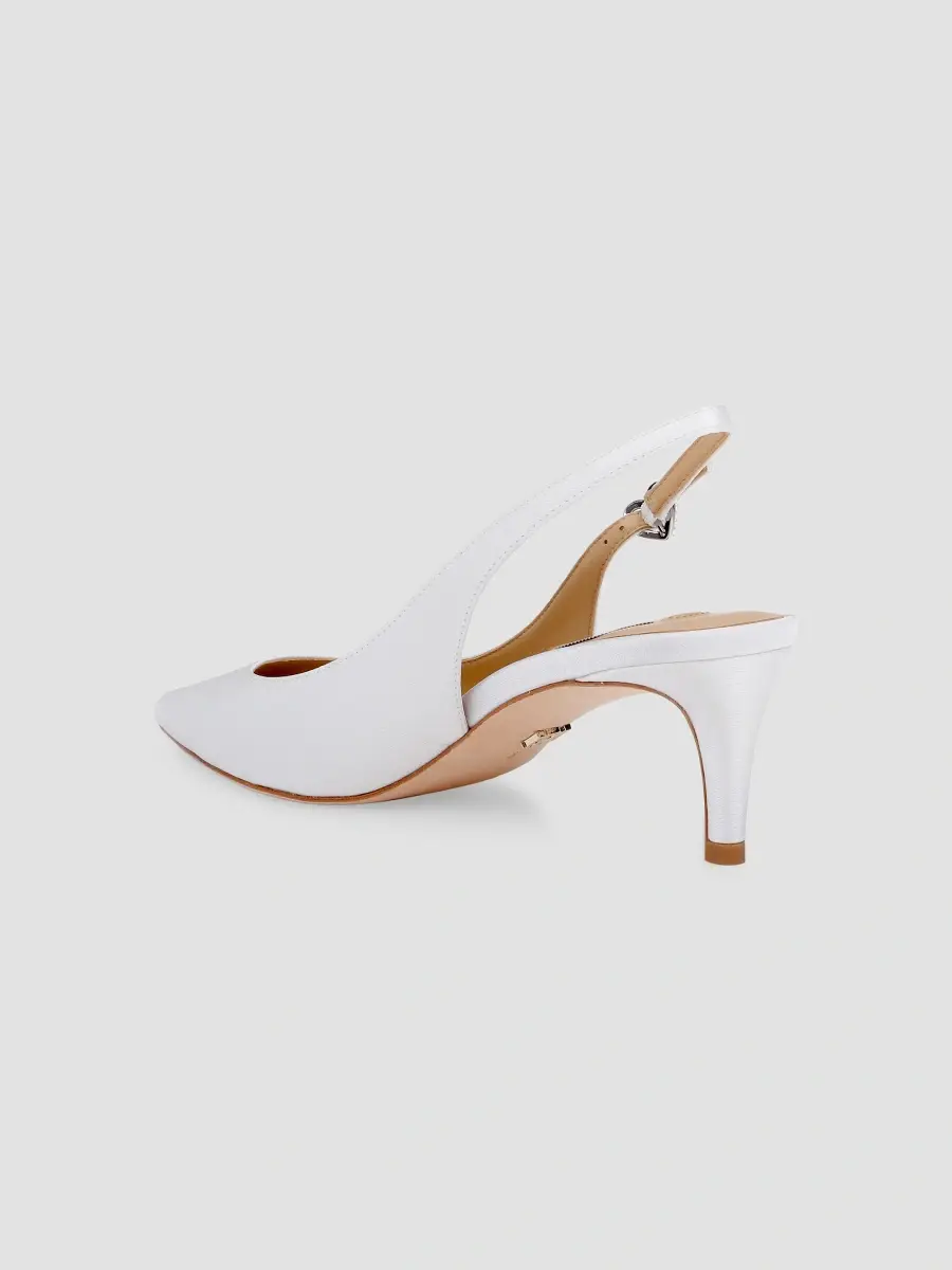 BADGLEY MISCHKA Women's Ruthie 55MM Embellished-Buckle Slingback Pumps | Thumbnail 3 BADGLEY MISCHKA Women's Ruthie 55MM Embellished-Buckle Slingback Pumps | Thumbnail 3