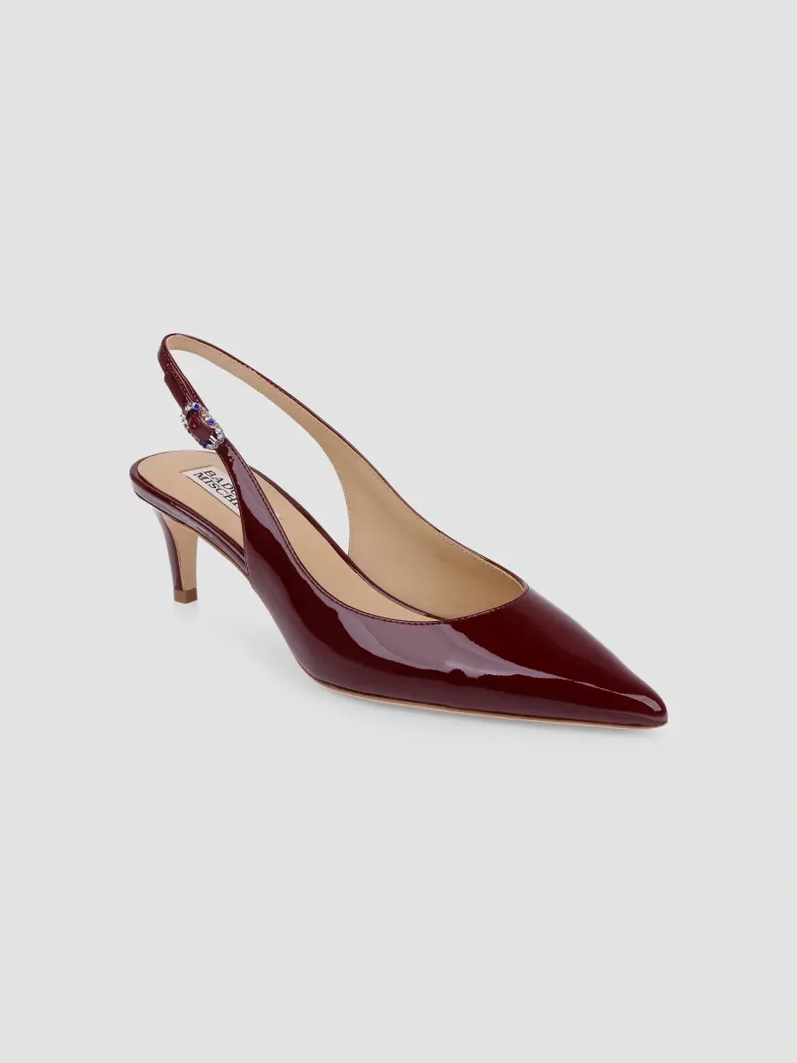 BADGLEY MISCHKA Women's Ruthie II 55MM Patent Leather Slingback Pumps | Thumbnail 2 BADGLEY MISCHKA Women's Ruthie II 55MM Patent Leather Slingback Pumps | Thumbnail 2