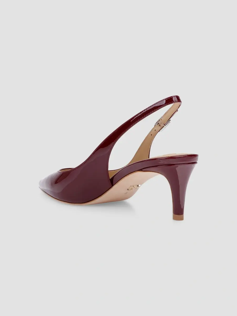 BADGLEY MISCHKA Women's Ruthie II 55MM Patent Leather Slingback Pumps | Thumbnail 3 BADGLEY MISCHKA Women's Ruthie II 55MM Patent Leather Slingback Pumps | Thumbnail 3