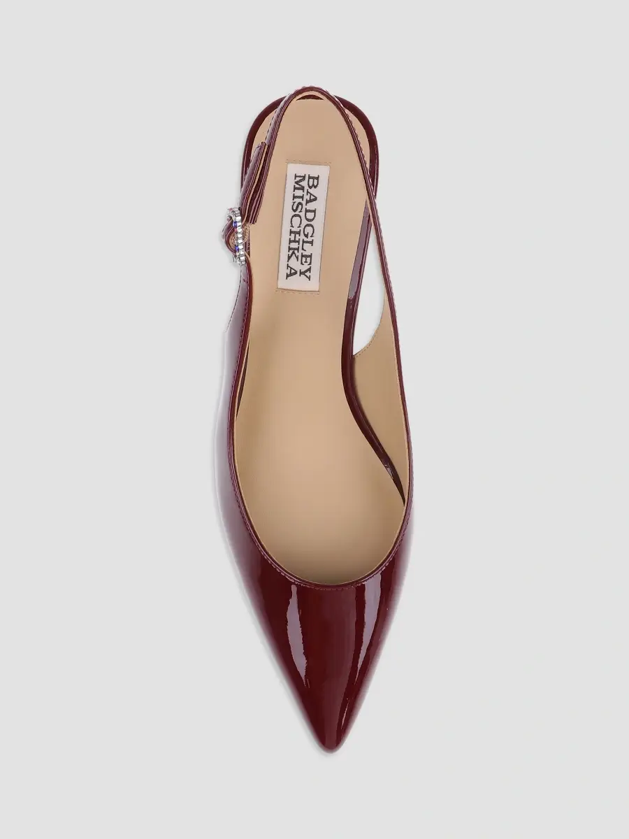 BADGLEY MISCHKA Women's Ruthie II 55MM Patent Leather Slingback Pumps | Thumbnail 5 BADGLEY MISCHKA Women's Ruthie II 55MM Patent Leather Slingback Pumps | Thumbnail 5