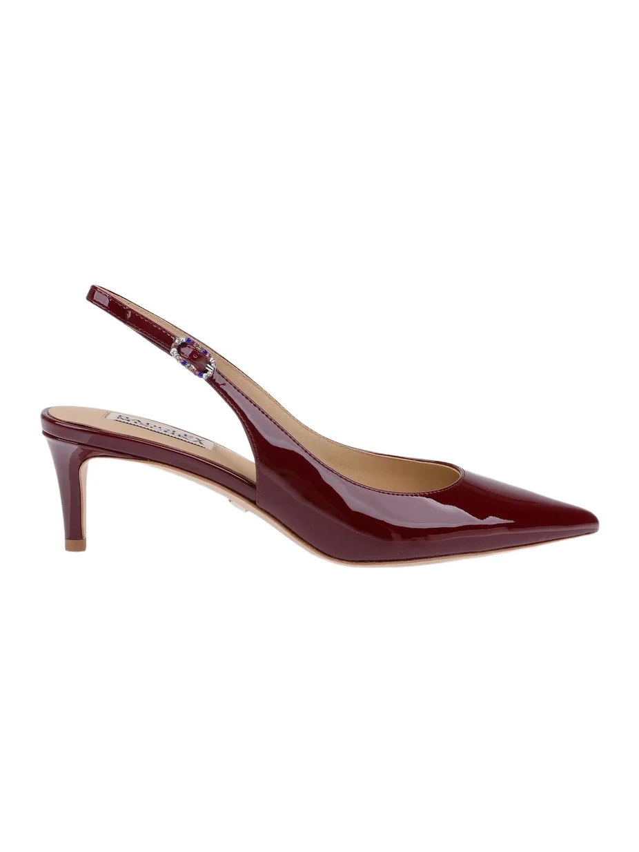 BADGLEY MISCHKA Women's Ruthie II 55MM Patent Leather Slingback Pumps