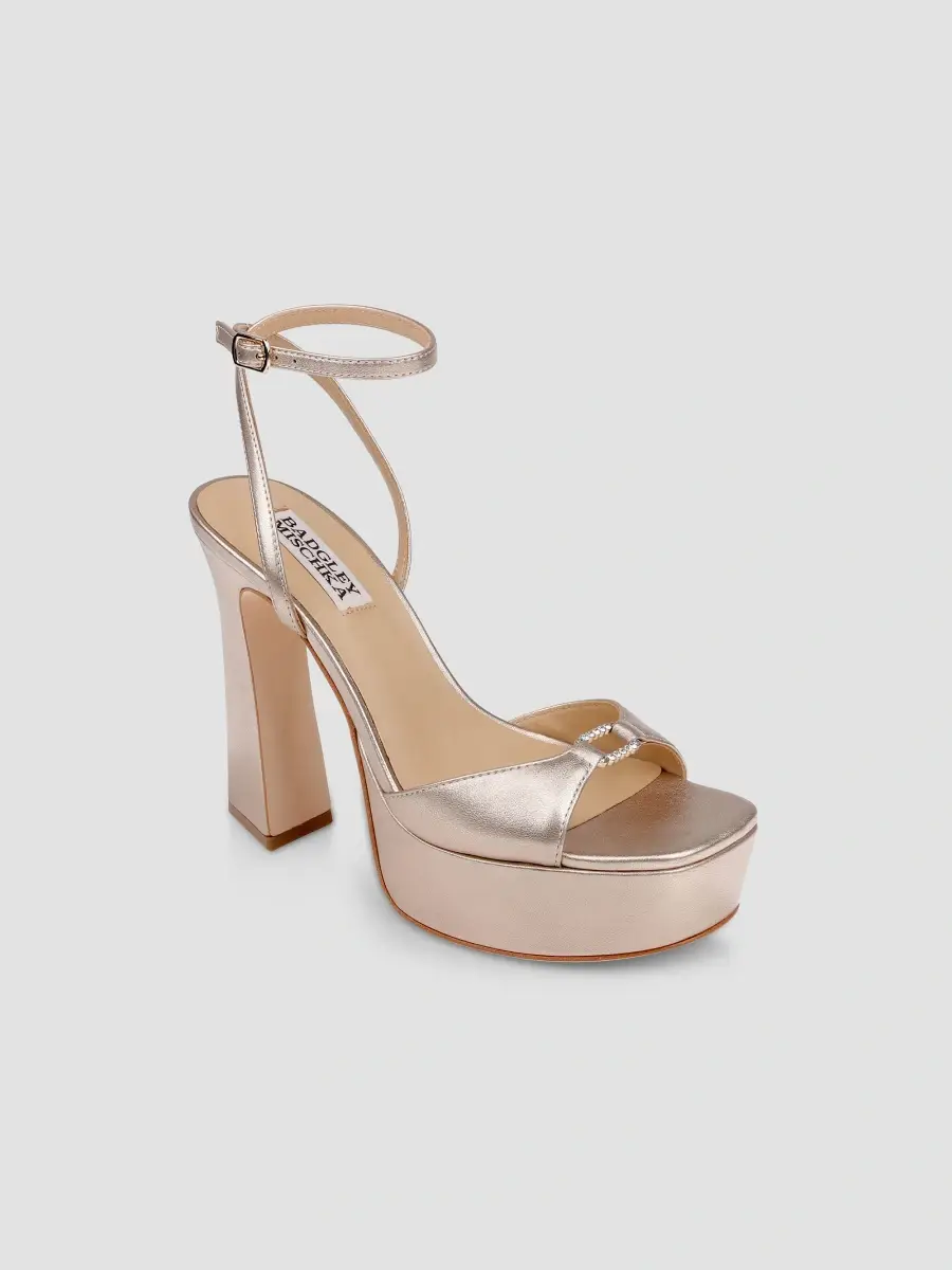 BADGLEY MISCHKA Women's Romina II 120MM Embellished Leather Platform Sandals | Thumbnail 2 BADGLEY MISCHKA Women's Romina II 120MM Embellished Leather Platform Sandals | Thumbnail 2