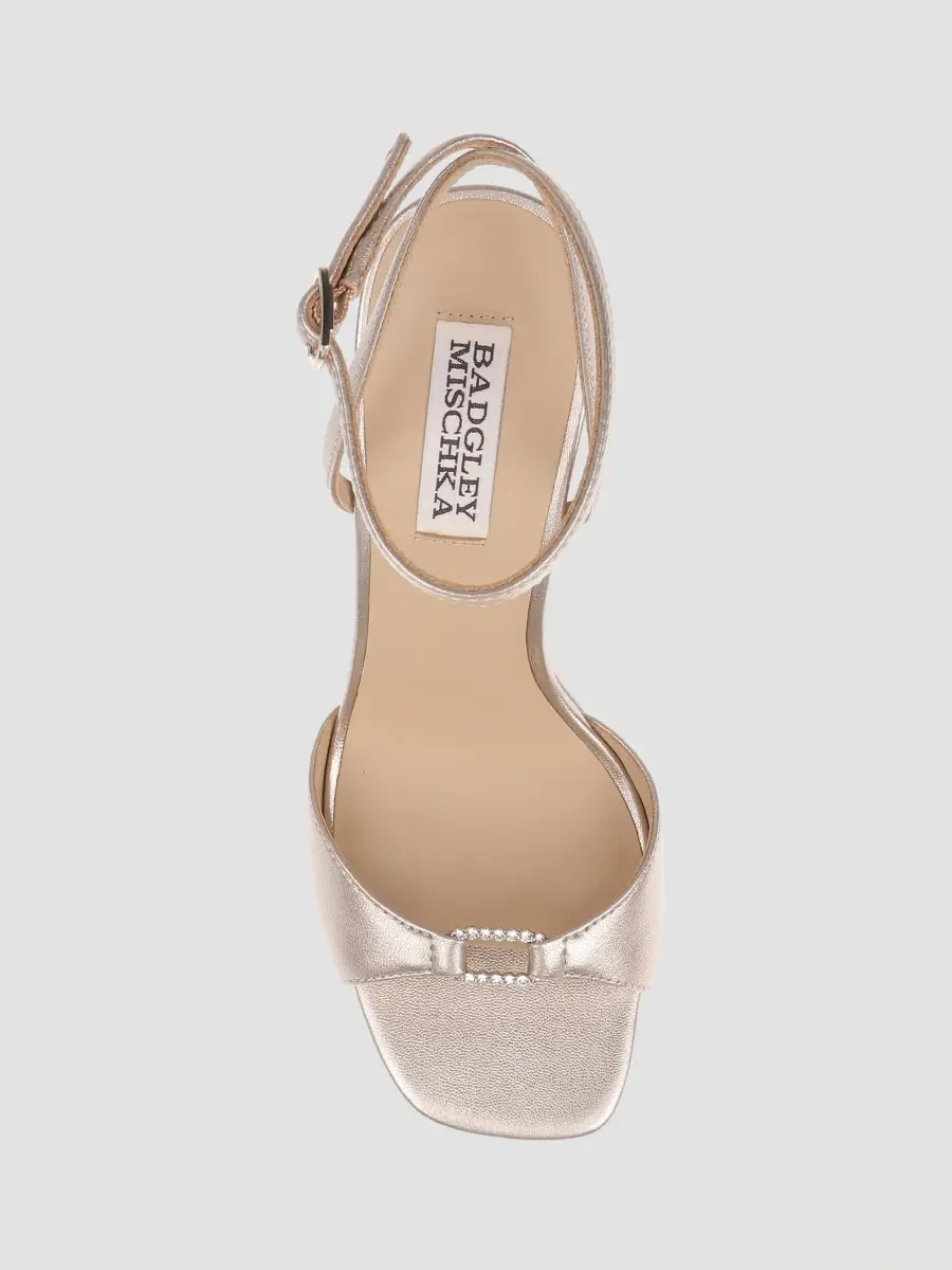 BADGLEY MISCHKA Women's Romina II 120MM Embellished Leather Platform Sandals | Thumbnail 5 BADGLEY MISCHKA Women's Romina II 120MM Embellished Leather Platform Sandals | Thumbnail 5