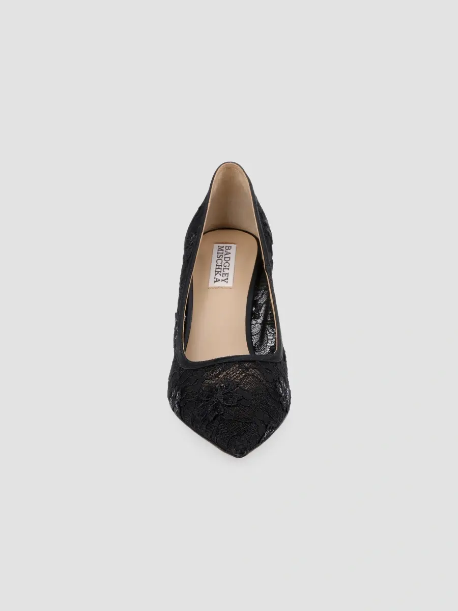 BADGLEY MISCHKA Women's Rania 85MM Floral Lace Pumps | Thumbnail 4 BADGLEY MISCHKA Women's Rania 85MM Floral Lace Pumps | Thumbnail 4