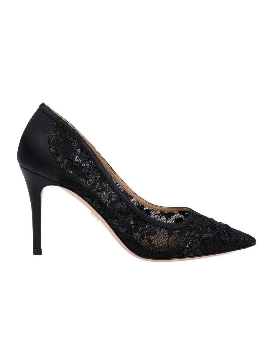 BADGLEY MISCHKA Women's Rania 85MM Floral Lace Pumps