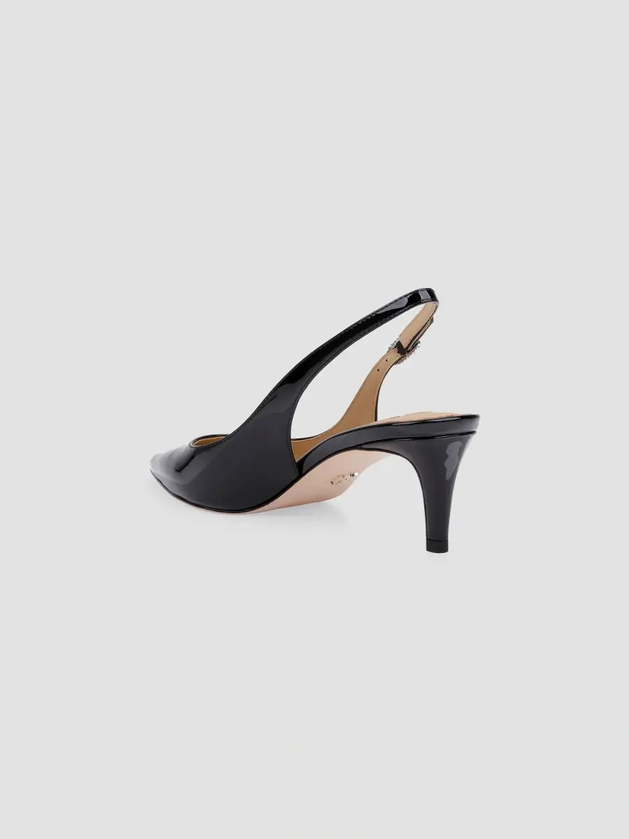 BADGLEY MISCHKA Women's Ruthie II 55MM Patent Leather Slingback Pumps | Thumbnail 3 BADGLEY MISCHKA Women's Ruthie II 55MM Patent Leather Slingback Pumps | Thumbnail 3