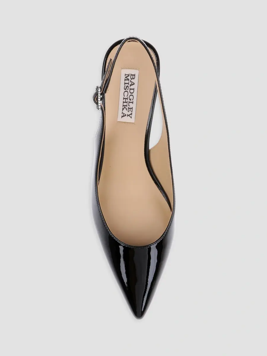 BADGLEY MISCHKA Women's Ruthie II 55MM Patent Leather Slingback Pumps | Thumbnail 5 BADGLEY MISCHKA Women's Ruthie II 55MM Patent Leather Slingback Pumps | Thumbnail 5