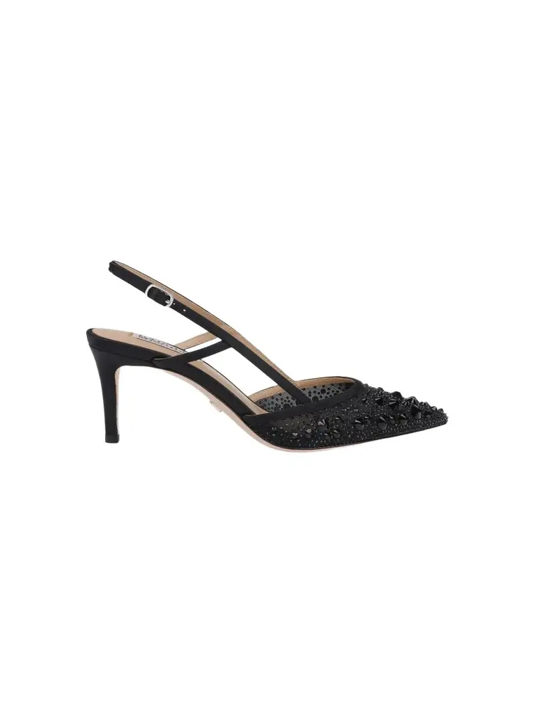 Women's Reem 65MM Crystal-Embellished Mesh & Satin Slingback Pumps Women's Reem 65MM Crystal-Embellished Mesh & Satin Slingback Pumps