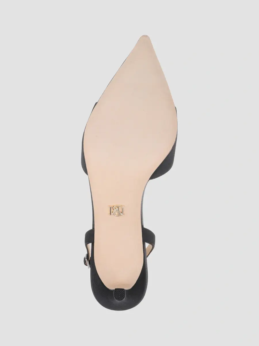 BADGLEY MISCHKA Women's Roger 65MM Embellished Satin Slingback Pumps | Thumbnail 6