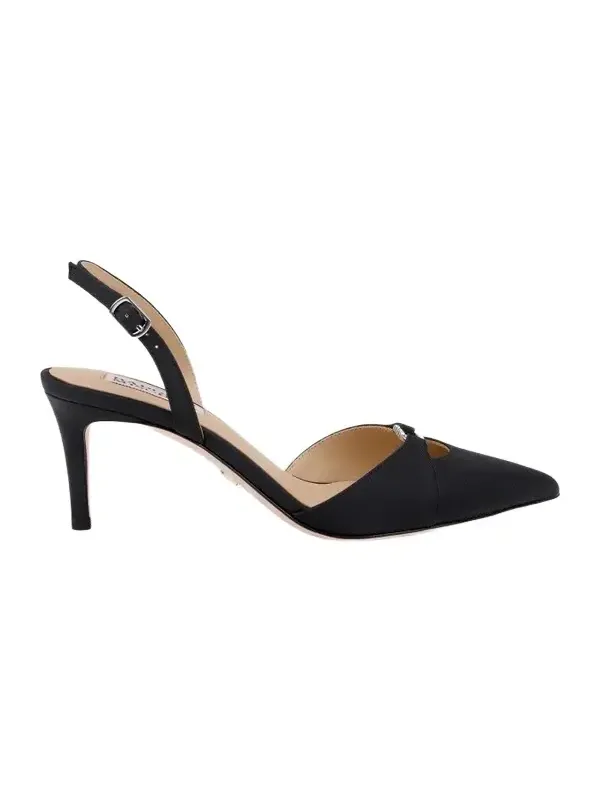 BADGLEY MISCHKA Women's Roger 65MM Embellished Satin Slingback Pumps