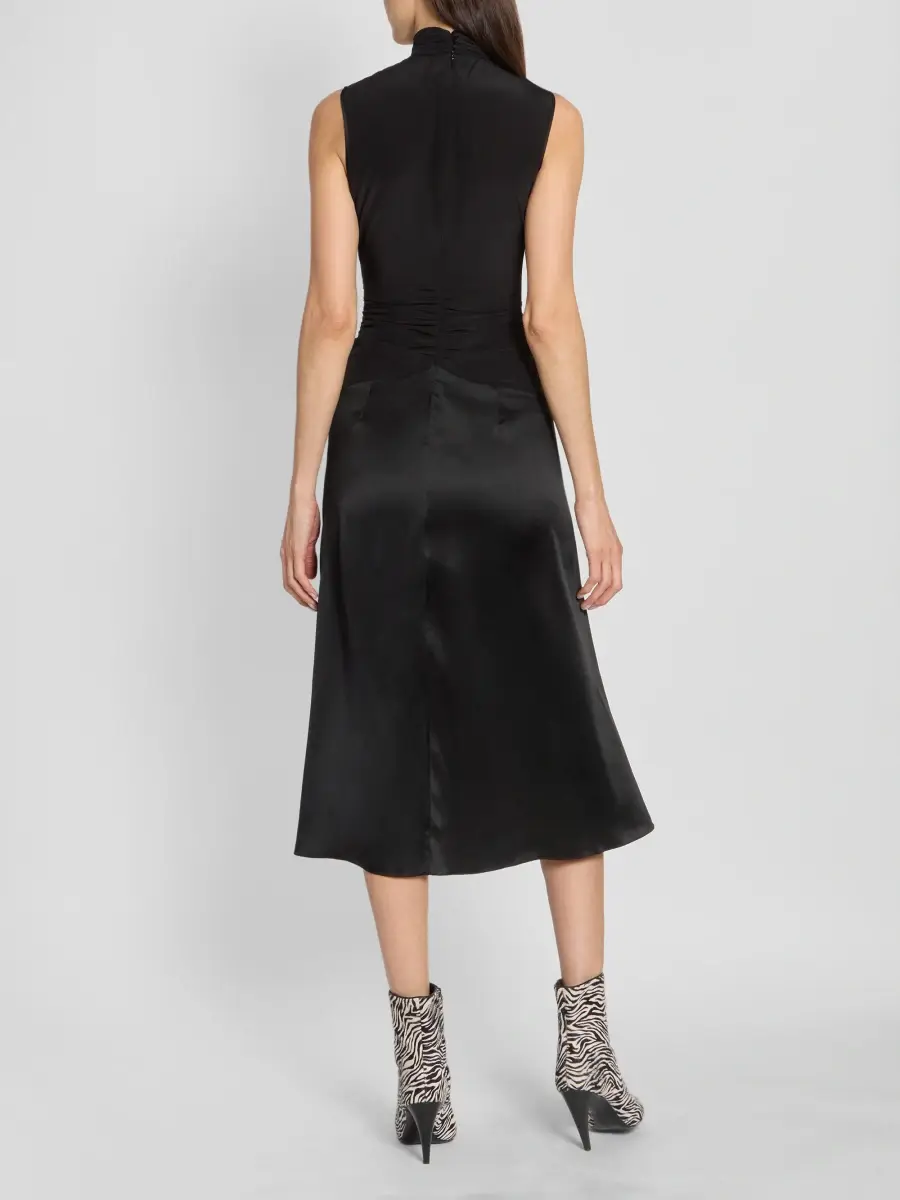 Isabel Marant Women's Delfi Ruched-Waist Silk Midi Dress | Thumbnail 3 Isabel Marant Women's Delfi Ruched-Waist Silk Midi Dress | Thumbnail 3