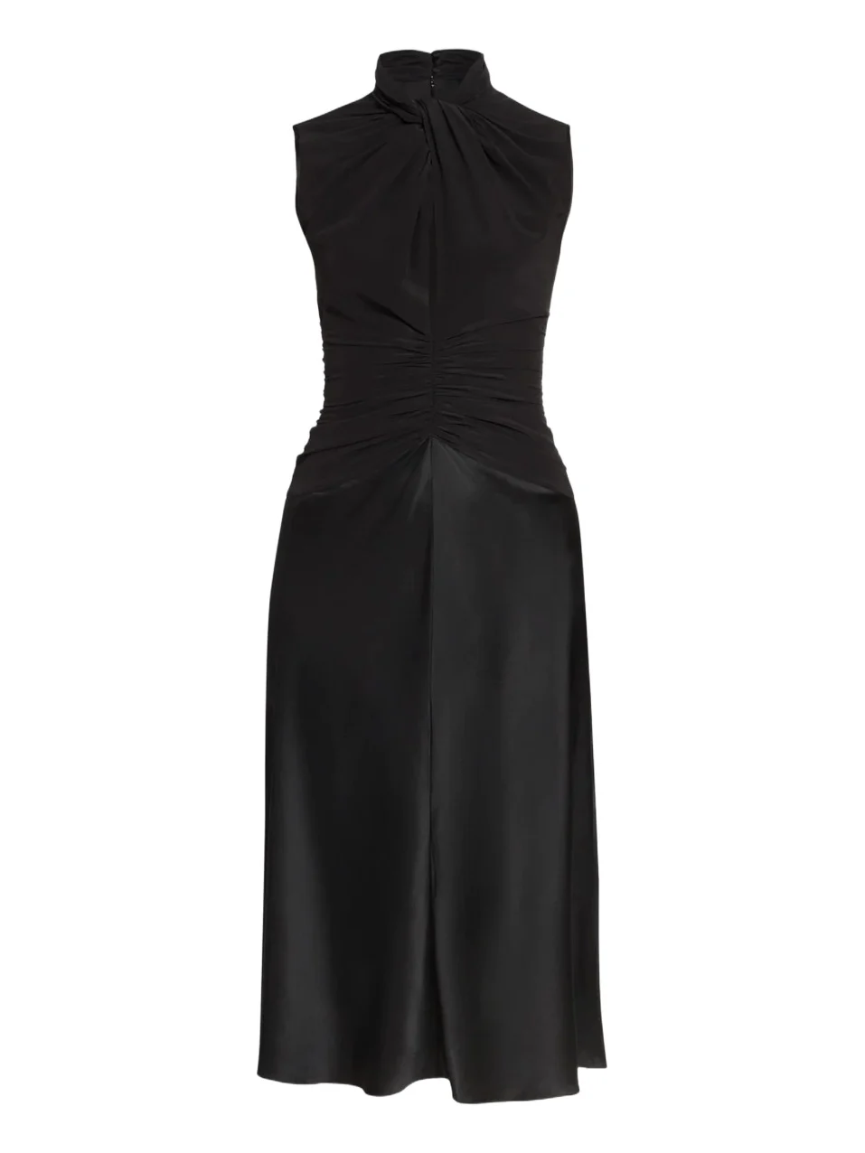 Women's Delfi Ruched-Waist Silk Midi Dress
