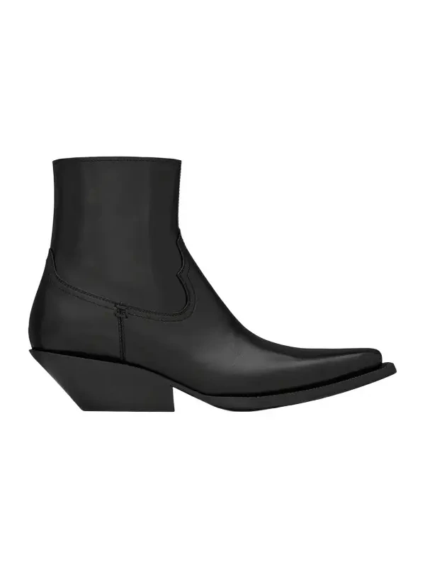 Women's Dylan Booties in Smooth Leather - Black
