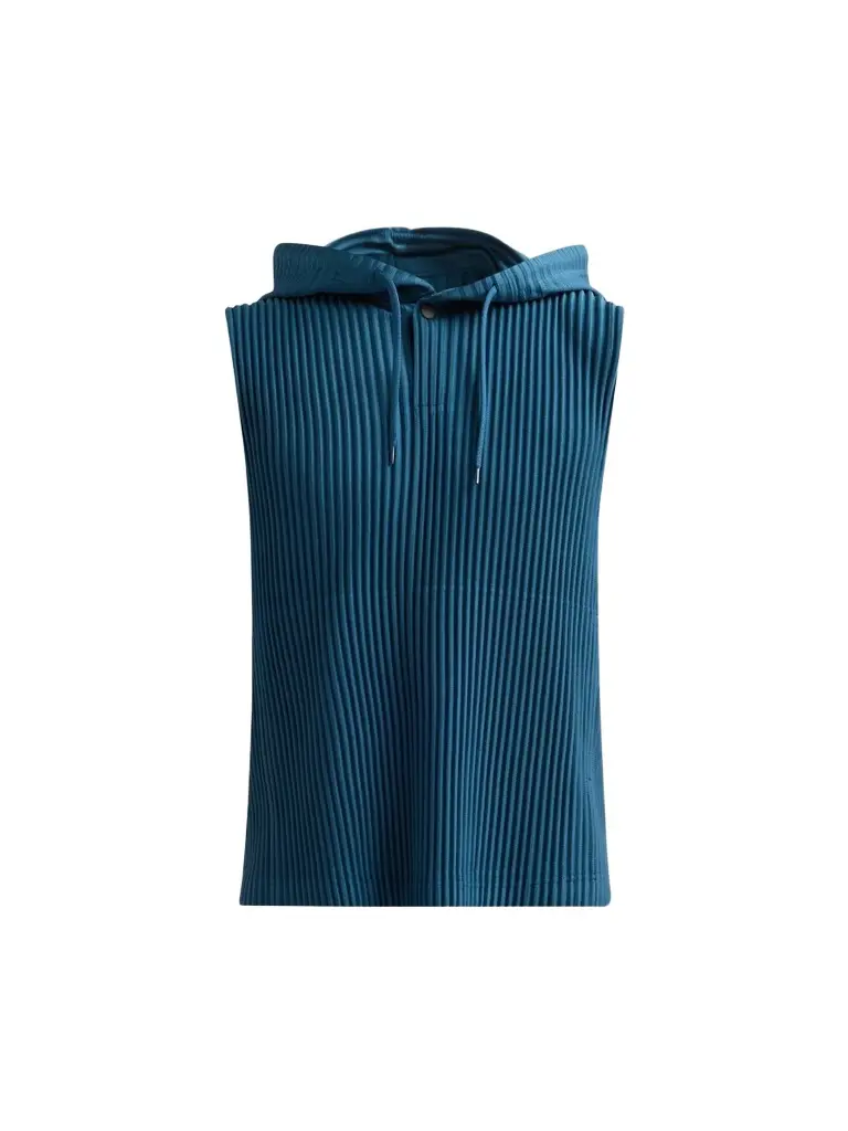 Homme Plissé Issey Miyake Men Pleated Hooded Tank