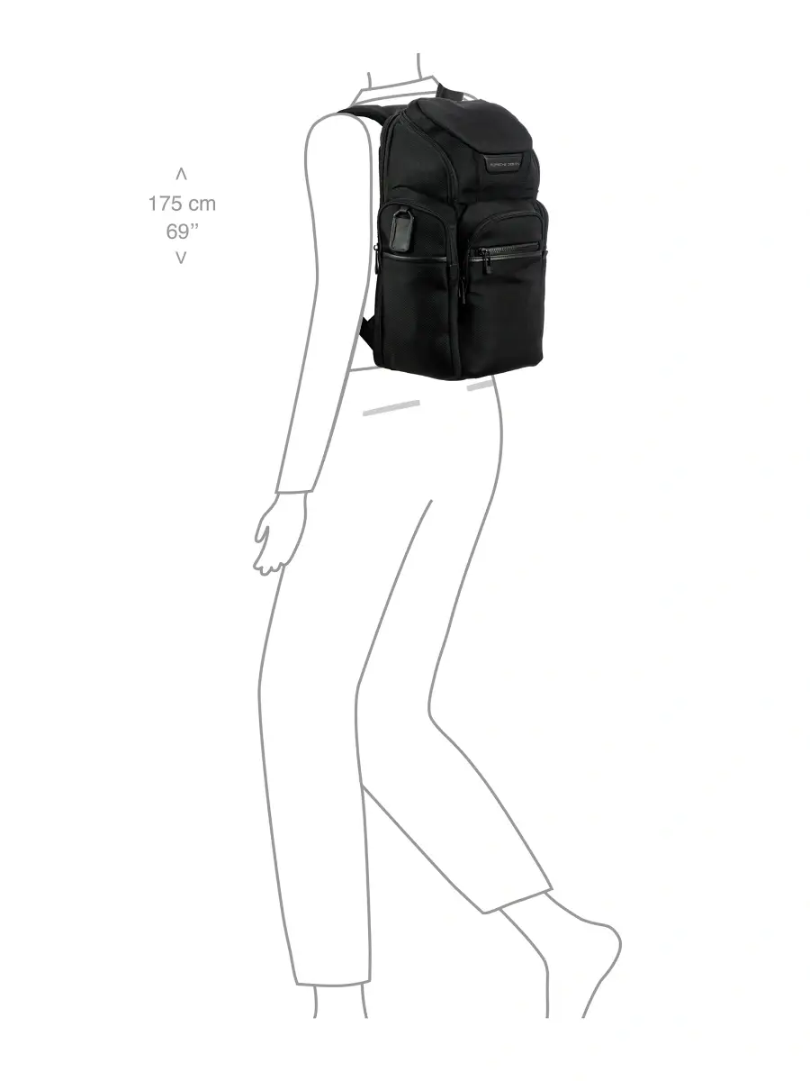 Porsche Design Men's Roadster Medium Nylon Backpack | Thumbnail 9 Porsche Design Men's Roadster Medium Nylon Backpack | Thumbnail 9