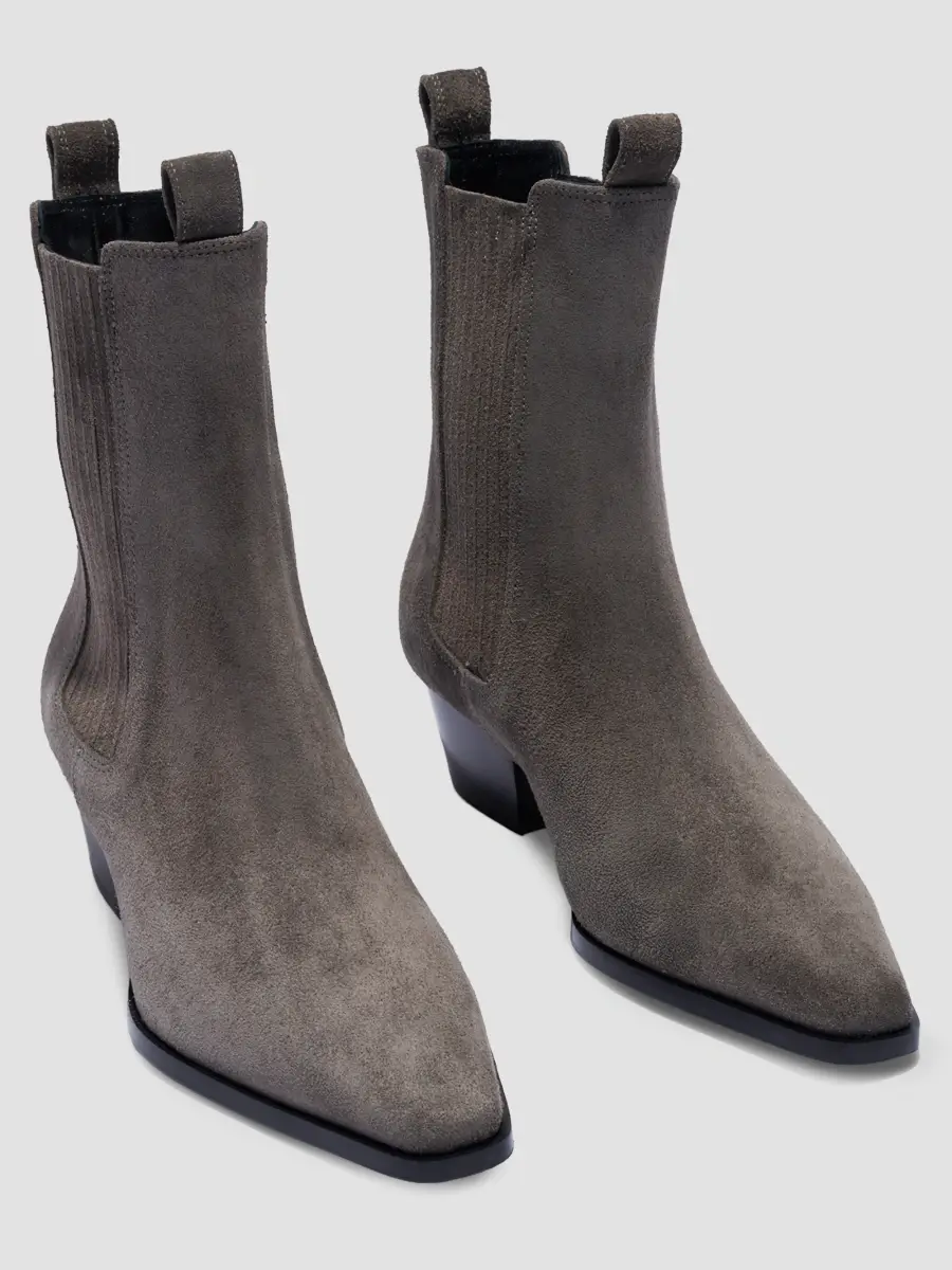 aeyde Women's Agata 40MM Suede Chelsea Boots | Thumbnail 2 aeyde Women's Agata 40MM Suede Chelsea Boots | Thumbnail 2