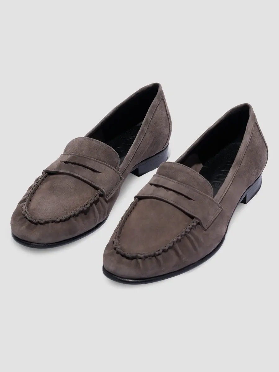 aeyde Women's Aldous 40MM Suede Penny Loafers | Thumbnail 2 aeyde Women's Aldous 40MM Suede Penny Loafers | Thumbnail 2