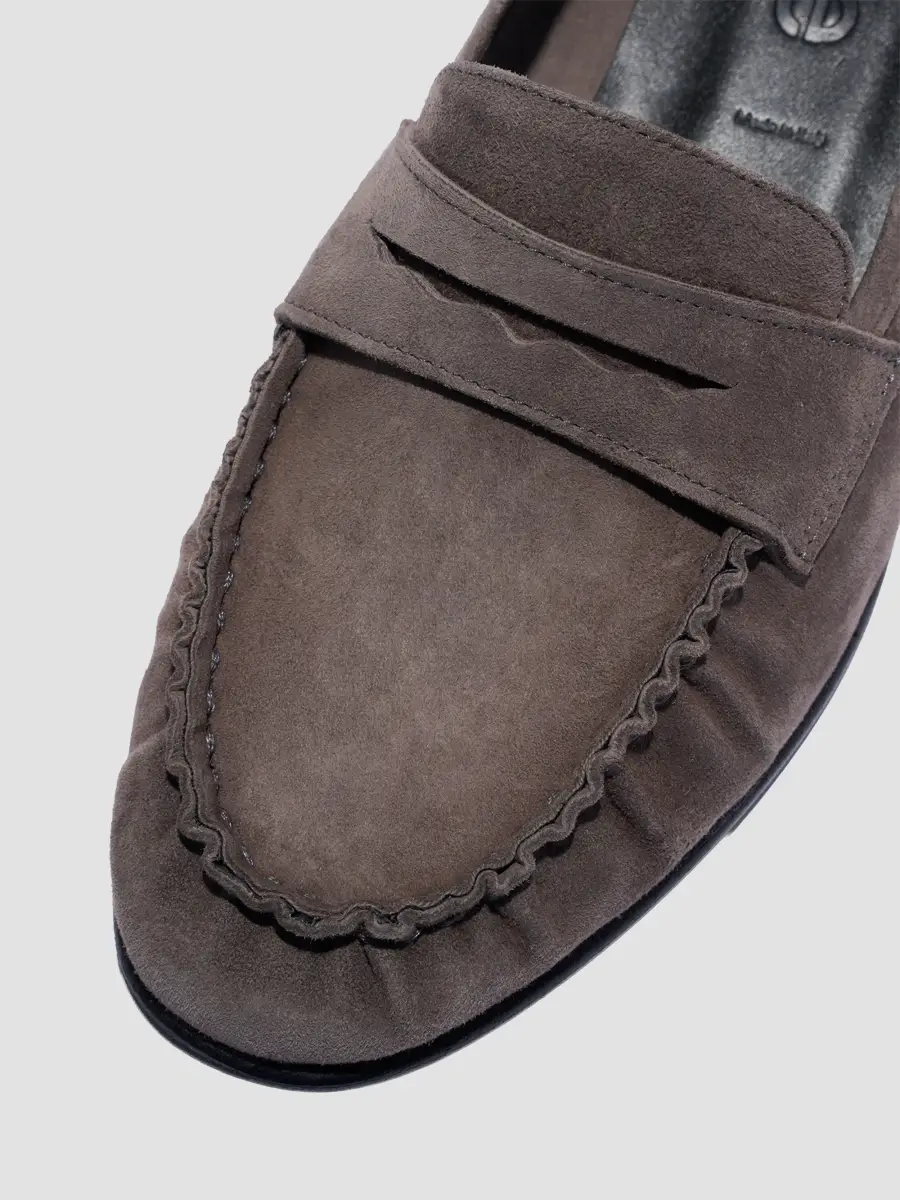 aeyde Women's Aldous 40MM Suede Penny Loafers | Thumbnail 4 aeyde Women's Aldous 40MM Suede Penny Loafers | Thumbnail 4
