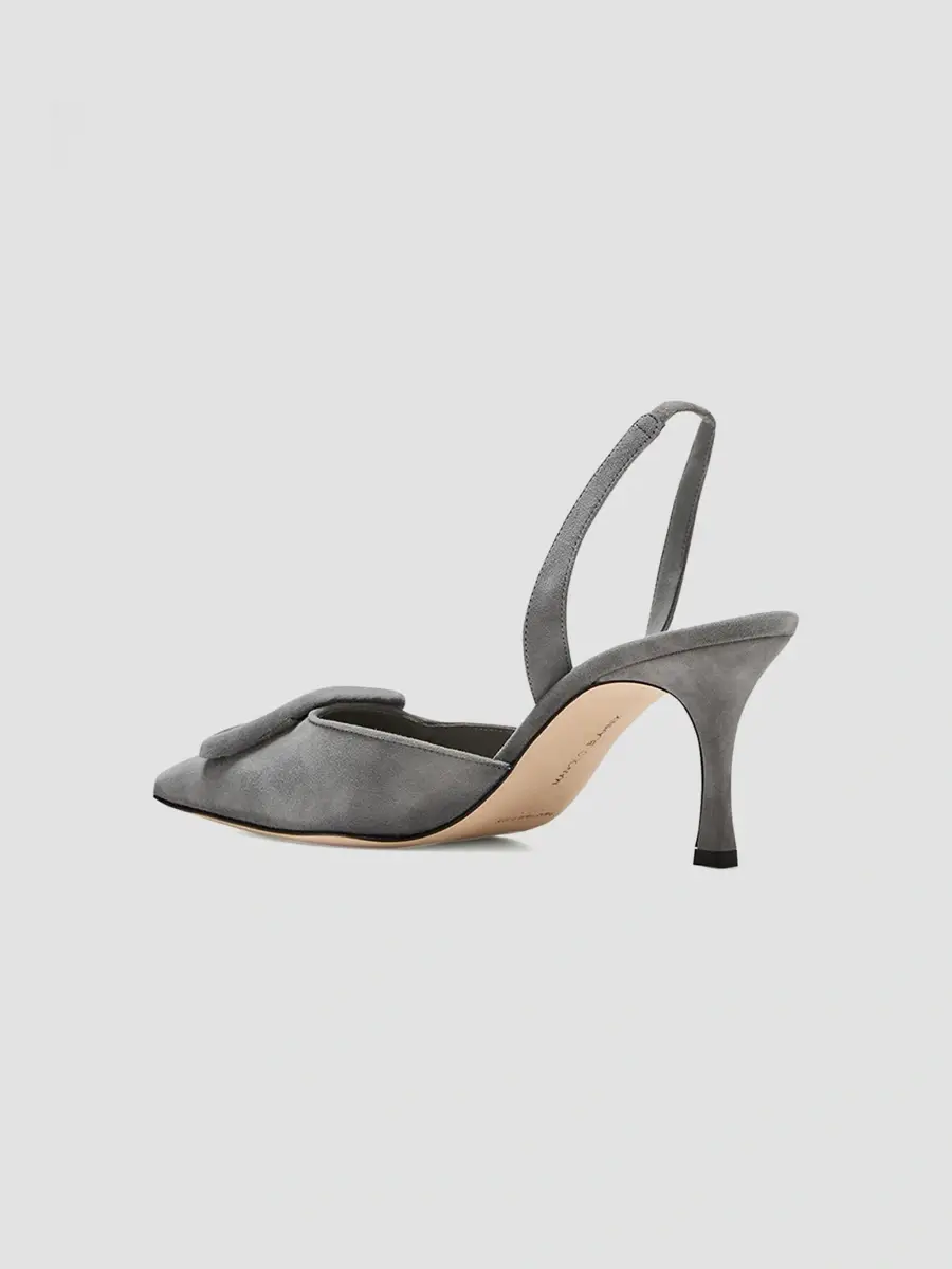 Manolo Blahnik Women's Maysli 70MM Suede Buckle Slingback Pumps | Thumbnail 4 Manolo Blahnik Women's Maysli 70MM Suede Buckle Slingback Pumps | Thumbnail 4