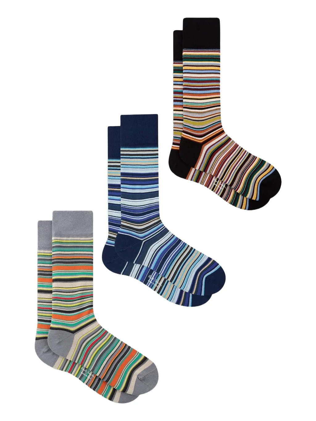 Paul Smith Men's Holiday Cracker Signature Stripe Socks 3-Pack