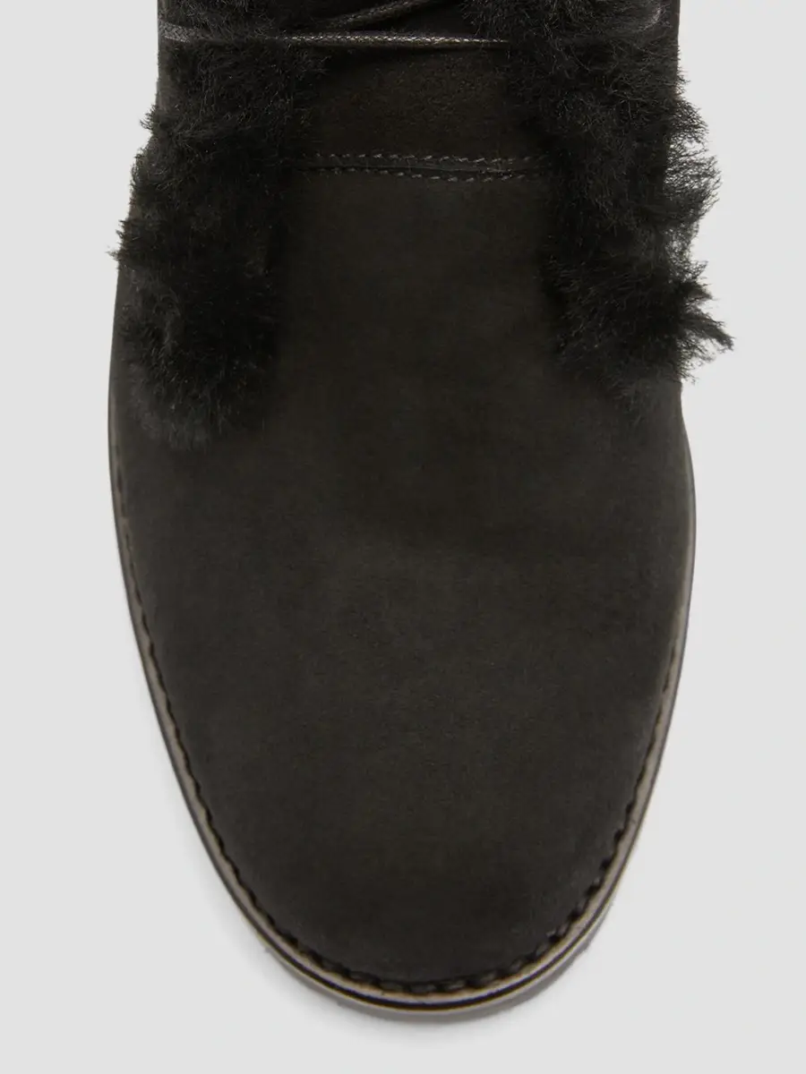 Manolo Blahnik Women's Mircus Suede & Shearling Ankle Boots | Thumbnail 4 Manolo Blahnik Women's Mircus Suede & Shearling Ankle Boots | Thumbnail 4