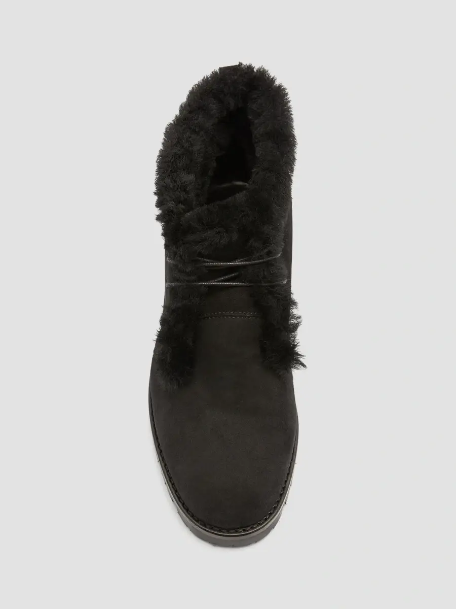Manolo Blahnik Women's Mircus Suede & Shearling Ankle Boots | Thumbnail 5 Manolo Blahnik Women's Mircus Suede & Shearling Ankle Boots | Thumbnail 5