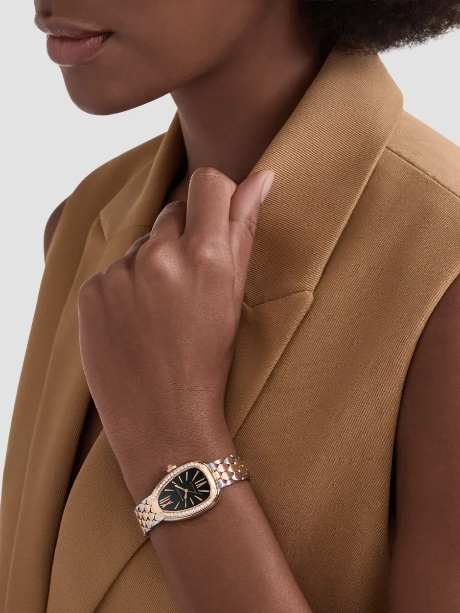 BVLGARI Women's Serpenti Seduttori Stainless Steel, 18K Rose Gold & 0.62 TCW Diamond Bracelet Watch/34MM | Thumbnail 3 BVLGARI Women's Serpenti Seduttori Stainless Steel, 18K Rose Gold & 0.62 TCW Diamond Bracelet Watch/34MM | Thumbnail 3