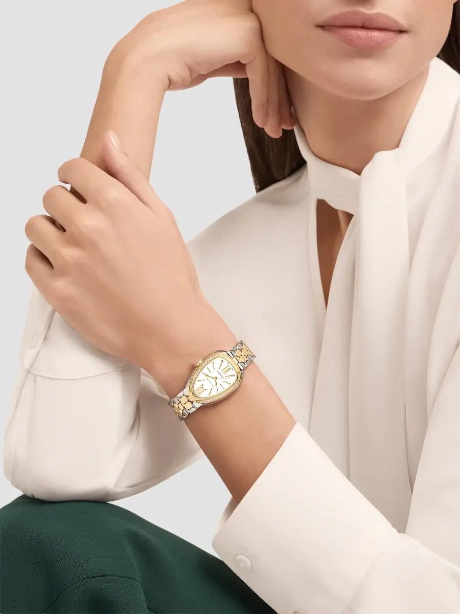 BVLGARI Women's Serpenti Seduttori 18K Yellow Gold & 0.62 TCW Diamond Stainless Steel Bracelet Watch/34MM | Thumbnail 2 BVLGARI Women's Serpenti Seduttori 18K Yellow Gold & 0.62 TCW Diamond Stainless Steel Bracelet Watch/34MM | Thumbnail 2