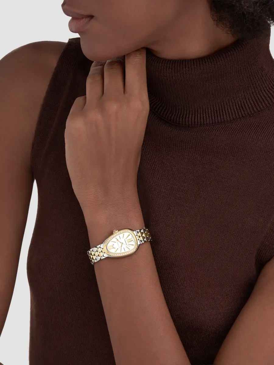 BVLGARI Women's Serpenti Seduttori 18K Yellow Gold & 0.62 TCW Diamond Stainless Steel Bracelet Watch/34MM | Thumbnail 3 BVLGARI Women's Serpenti Seduttori 18K Yellow Gold & 0.62 TCW Diamond Stainless Steel Bracelet Watch/34MM | Thumbnail 3