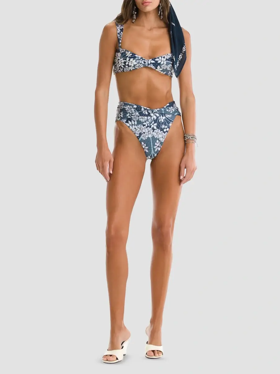 Agua Bendita Women's Lily Glazia Embellished Bikini Bottom | Thumbnail 2