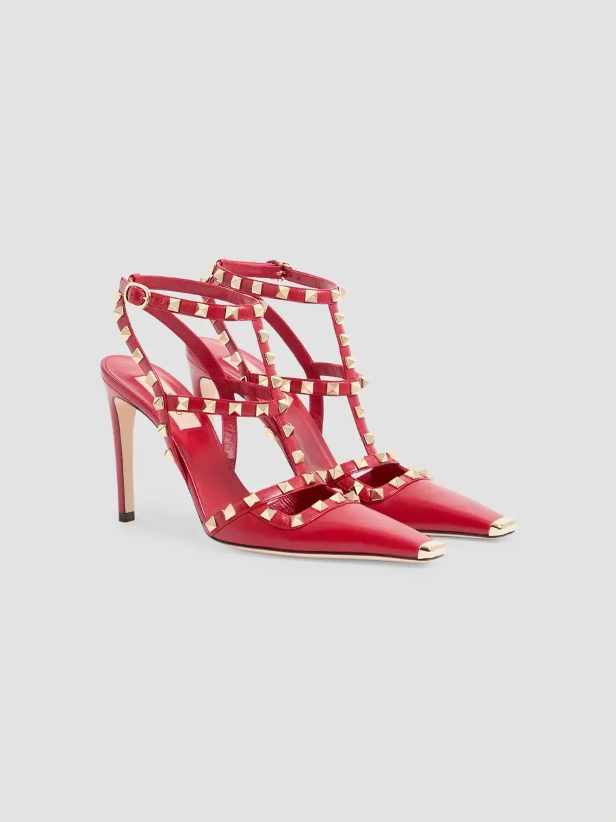 Valentino Women's Rockstud Kidskin 100MM Pumps | Thumbnail 2 Valentino Women's Rockstud Kidskin 100MM Pumps | Thumbnail 2