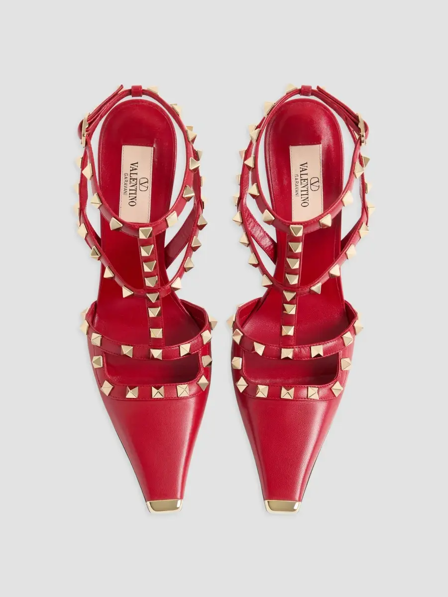 Valentino Women's Rockstud Kidskin 100MM Pumps | Thumbnail 4 Valentino Women's Rockstud Kidskin 100MM Pumps | Thumbnail 4