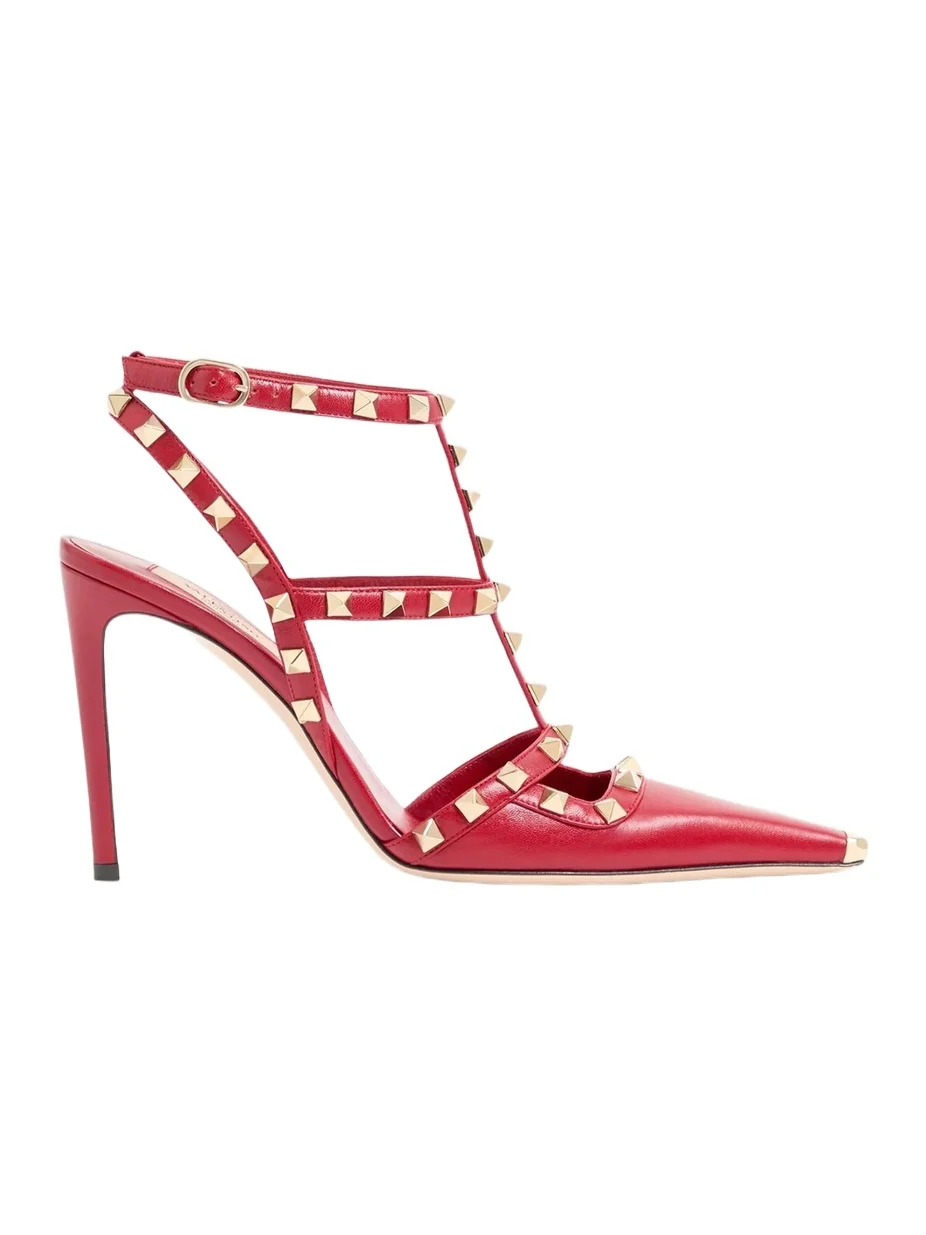 Valentino Women's Rockstud Kidskin 100MM Pumps