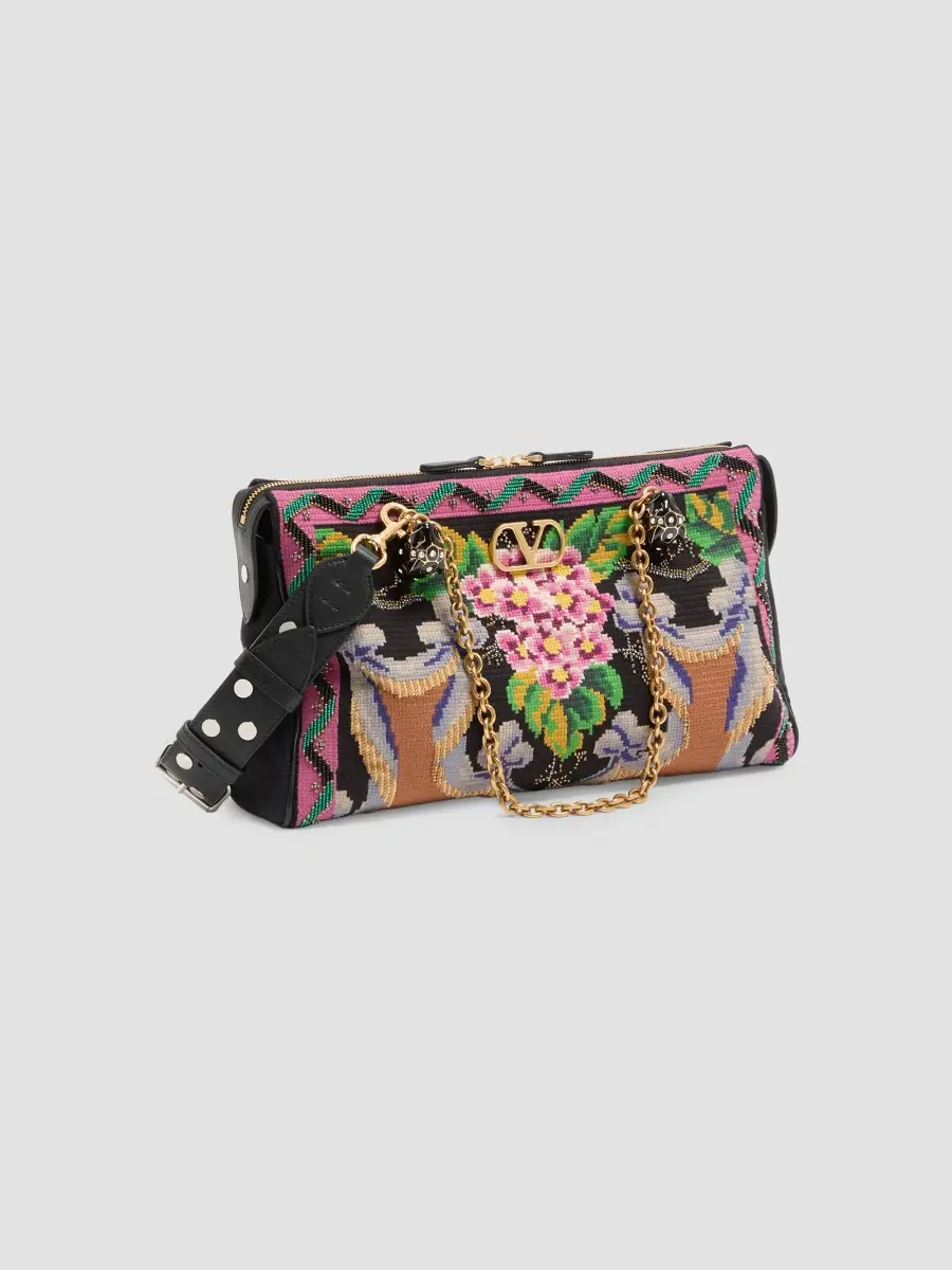 Valentino Women's Panthea Medium Embroidered Shoulder Bag | Thumbnail 3 Valentino Women's Panthea Medium Embroidered Shoulder Bag | Thumbnail 3