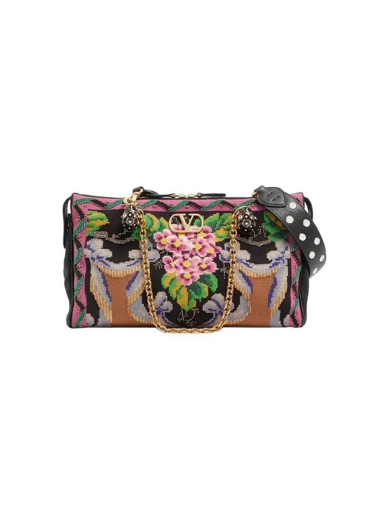 Valentino Women's Panthea Medium Embroidered Shoulder Bag