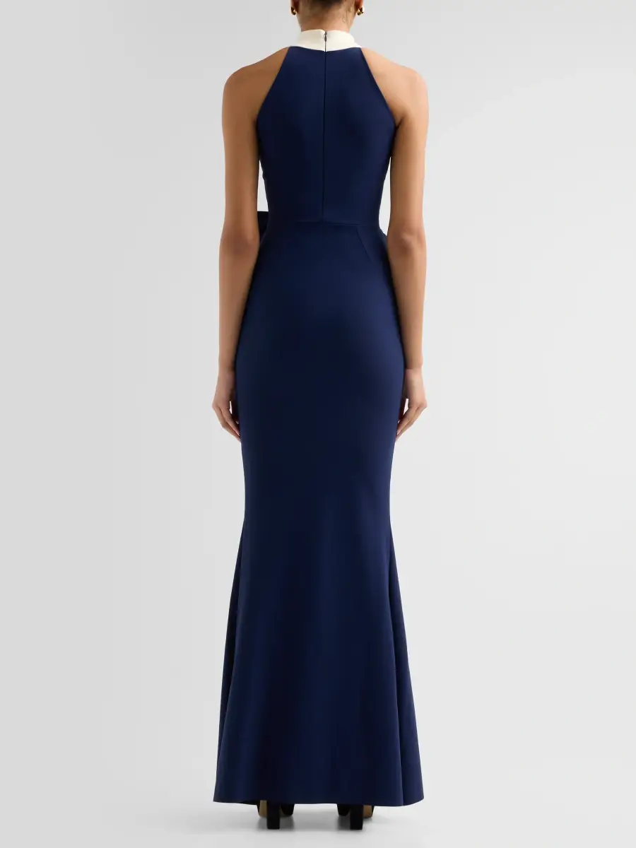 Chiara Boni La Petite Robe Women's Gudrum Draped Jersey Mermaid Gown | Thumbnail 3 Chiara Boni La Petite Robe Women's Gudrum Draped Jersey Mermaid Gown | Thumbnail 3