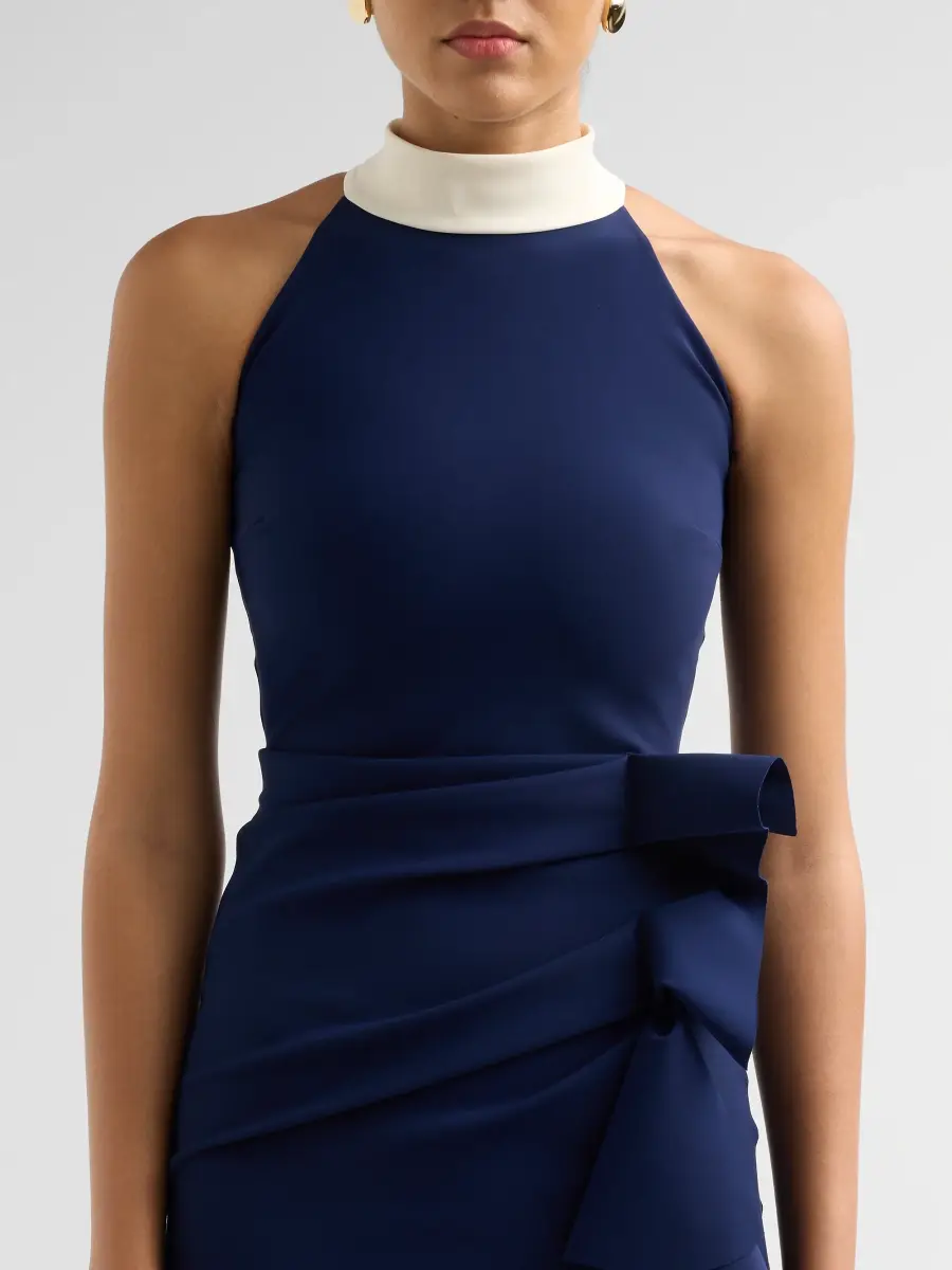 Chiara Boni La Petite Robe Women's Gudrum Draped Jersey Mermaid Gown | Thumbnail 5 Chiara Boni La Petite Robe Women's Gudrum Draped Jersey Mermaid Gown | Thumbnail 5