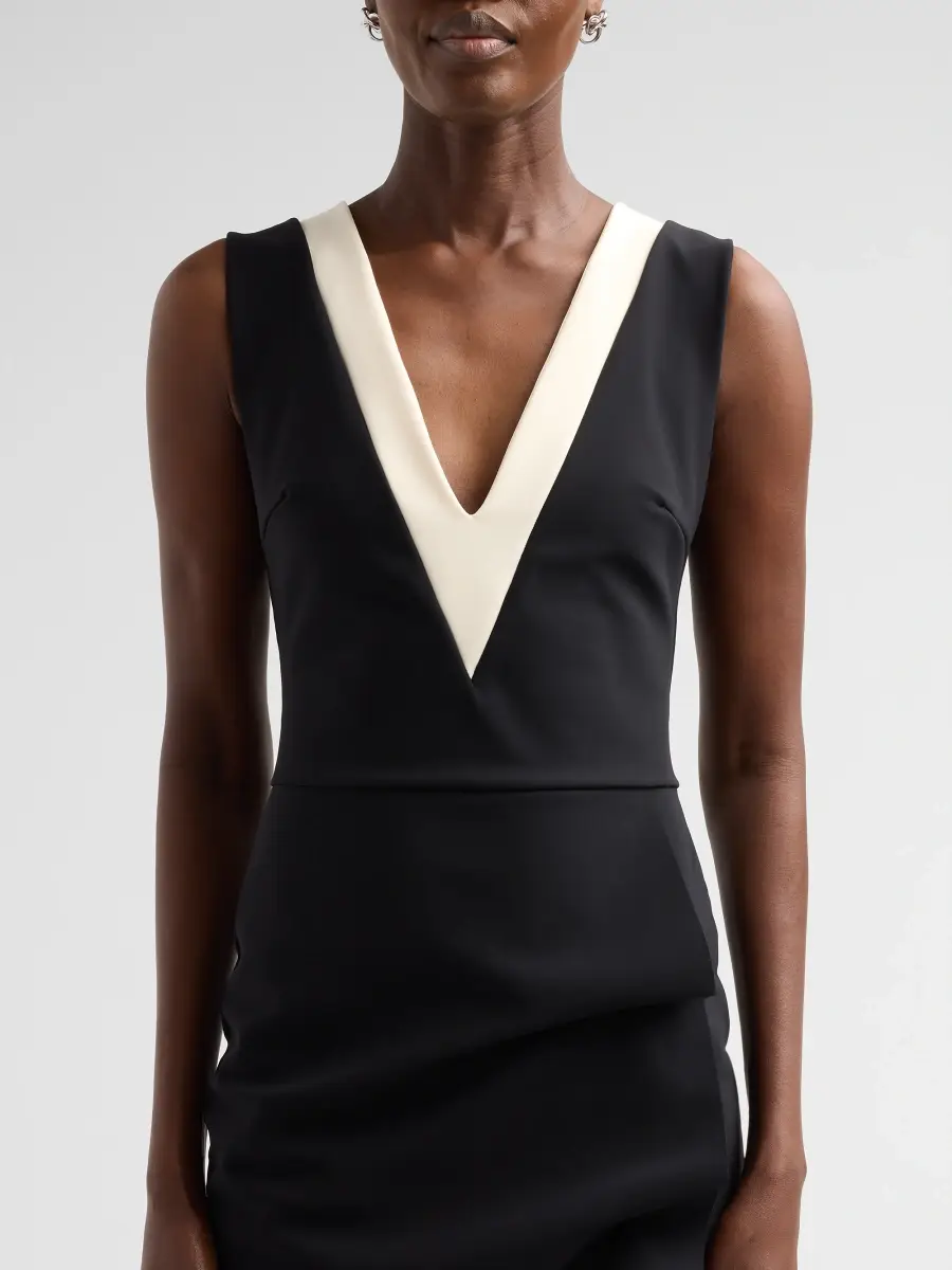Chiara Boni La Petite Robe Women's Kassia V-Neck Sheath Dress | Thumbnail 5 Chiara Boni La Petite Robe Women's Kassia V-Neck Sheath Dress | Thumbnail 5