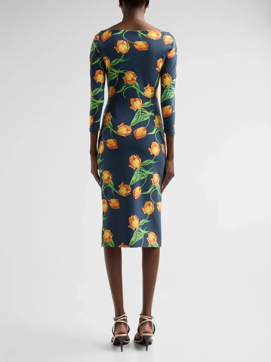 Chiara Boni La Petite Robe Women's Zaima Floral Sheath Midi Dress | Thumbnail 3