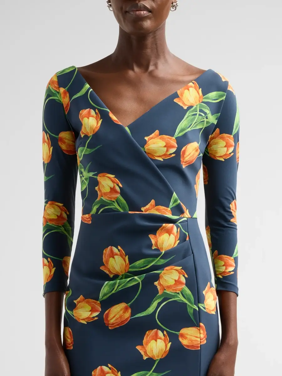 Chiara Boni La Petite Robe Women's Zaima Floral Sheath Midi Dress | Thumbnail 5