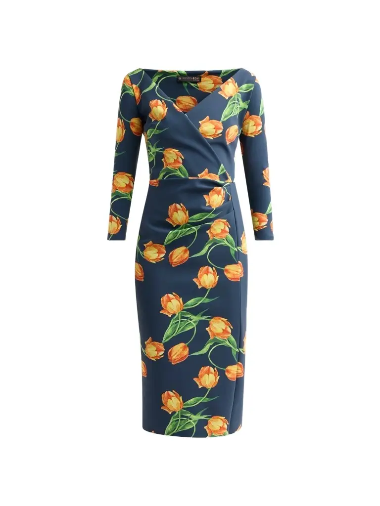 Women's Zaima Floral Sheath Midi Dress Women's Zaima Floral Sheath Midi Dress