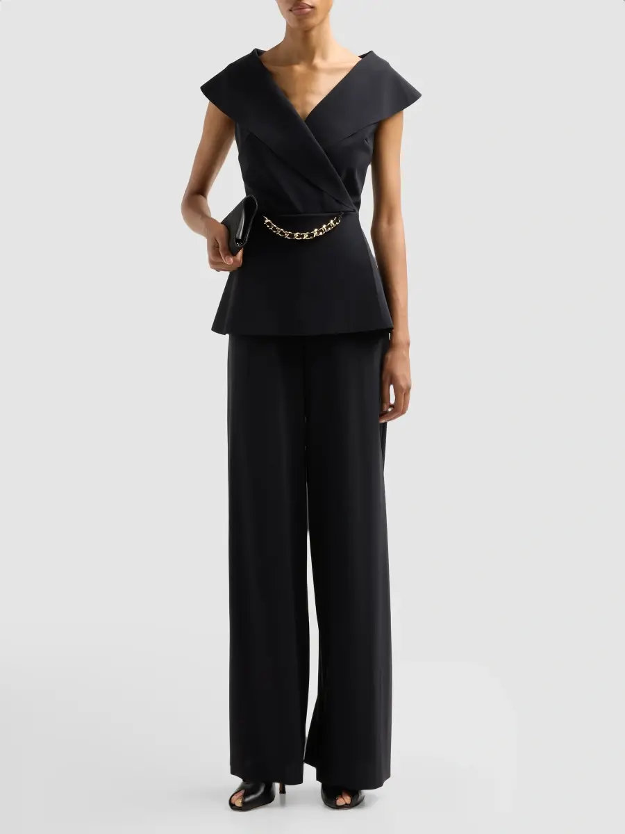 Chiara Boni La Petite Robe Women's Moxel Chain-Detail Sleeveless Jumpsuit | Thumbnail 2 Chiara Boni La Petite Robe Women's Moxel Chain-Detail Sleeveless Jumpsuit | Thumbnail 2