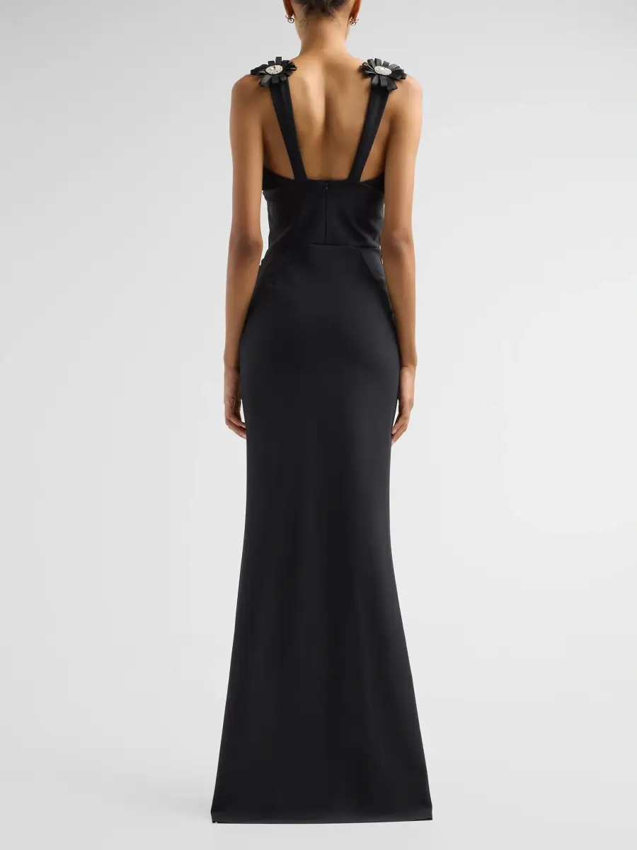 Chiara Boni La Petite Robe Women's Bylina Draped Mermaid Gown | Thumbnail 3 Chiara Boni La Petite Robe Women's Bylina Draped Mermaid Gown | Thumbnail 3