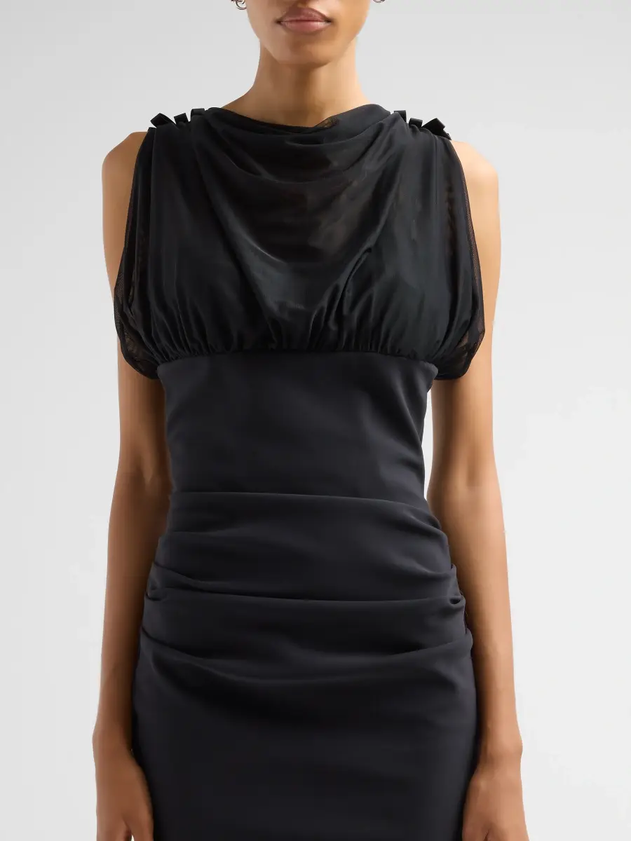 Chiara Boni La Petite Robe Women's Bylina Draped Mermaid Gown | Thumbnail 5 Chiara Boni La Petite Robe Women's Bylina Draped Mermaid Gown | Thumbnail 5