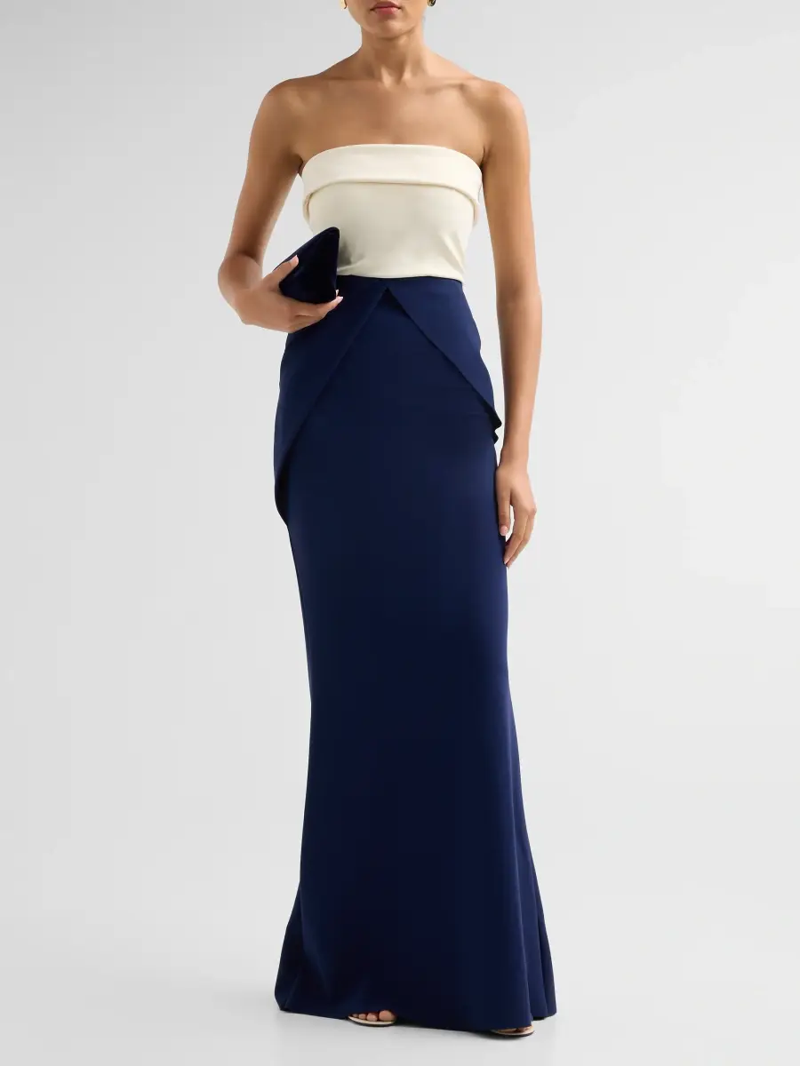 Chiara Boni La Petite Robe Women's Sharuki Strapless Sheath Gown | Thumbnail 2 Chiara Boni La Petite Robe Women's Sharuki Strapless Sheath Gown | Thumbnail 2
