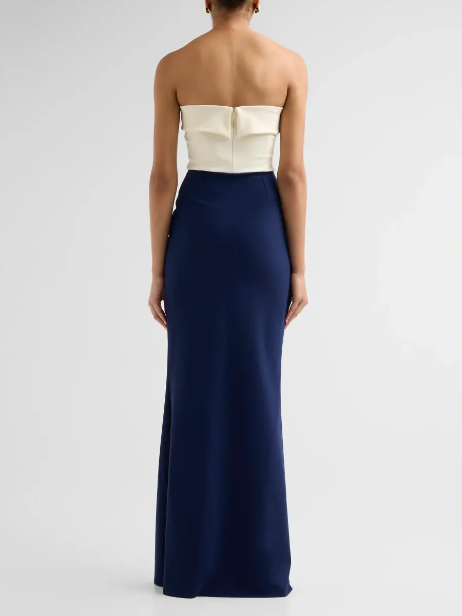 Chiara Boni La Petite Robe Women's Sharuki Strapless Sheath Gown | Thumbnail 3 Chiara Boni La Petite Robe Women's Sharuki Strapless Sheath Gown | Thumbnail 3