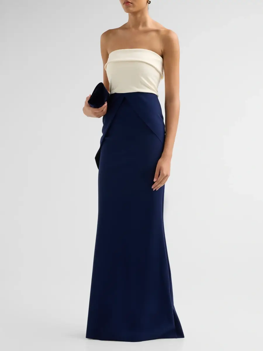 Chiara Boni La Petite Robe Women's Sharuki Strapless Sheath Gown | Thumbnail 4 Chiara Boni La Petite Robe Women's Sharuki Strapless Sheath Gown | Thumbnail 4